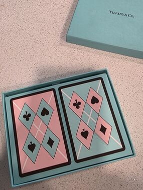 Tiffany & Co. Blue and Pink Playing Card Set